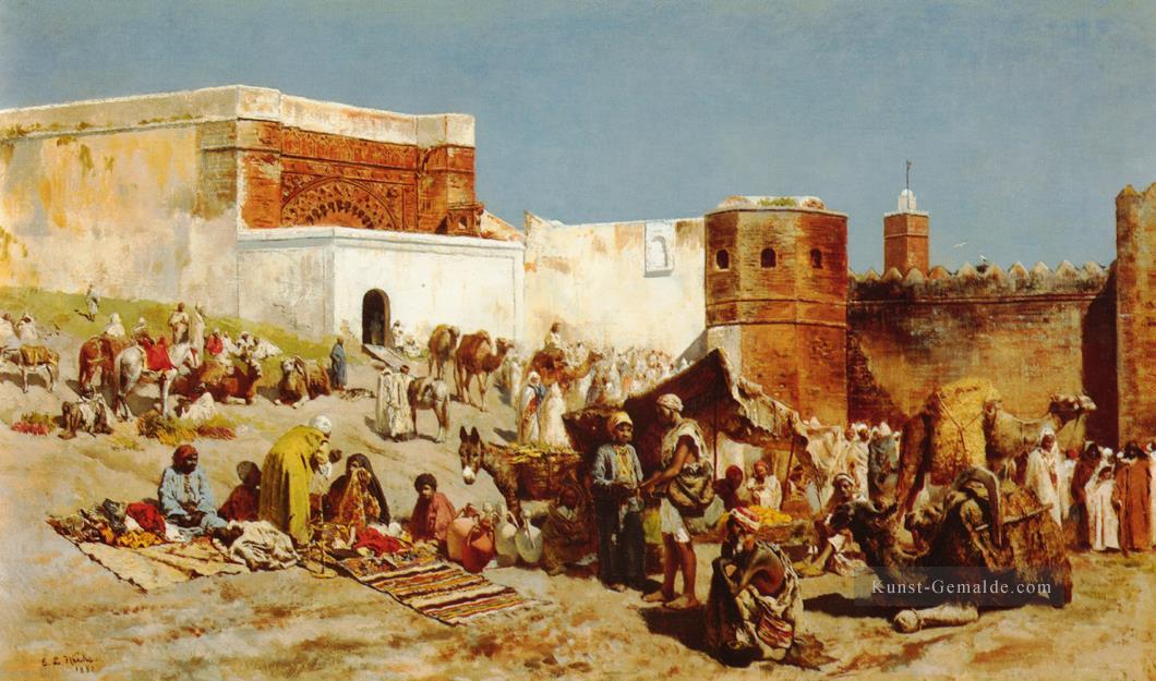 Open Market Marokko Persisch Ägypter indisch Edwin Lord Weeks Ölgemälde